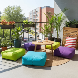 Mindo Küp Yer Minderi | İç Mekan, Balkon, Teras Kullanımı | Armut Koltuk Al