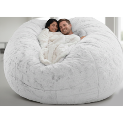 Dev İki Kişilik Peluş Armut Yatağı | Ultra Konfor