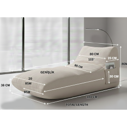 Aura Lounge Premium Armut Koltuk Yatak | Lüks ve Ergonomik Tasarım