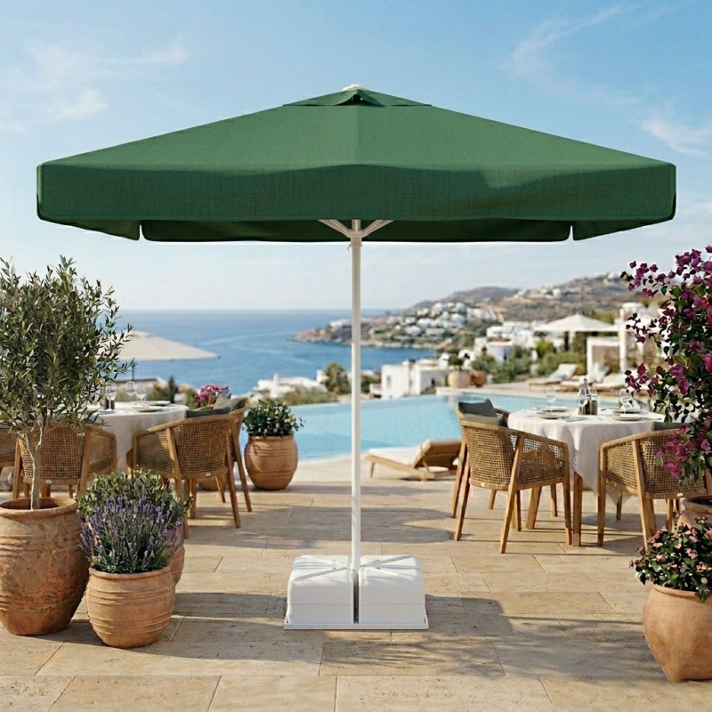3x3 Metre Bahçe Şemsiyesi | Alüminyum Gövde & İpli Sistem